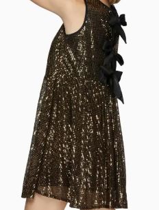 Sequin Babydoll Bow Dress - House of FaSHUN by Shun Melson