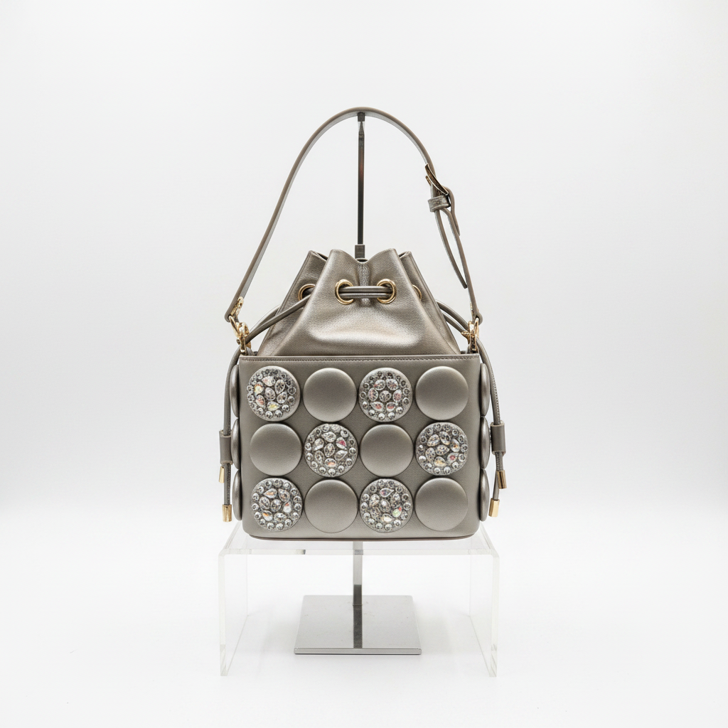 Silver Rhinestone Bag