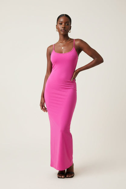 Simple Bodycon Dress with Back Split - House of FaSHUN by Shun Melson