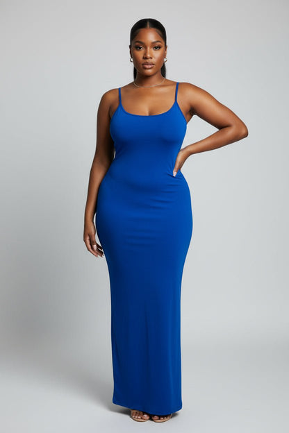 Simple Bodycon Dress with Back Split - House of FaSHUN by Shun Melson