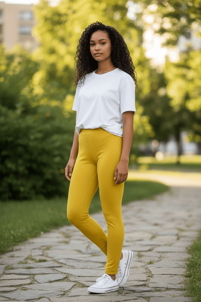 Solid brushed Leggings - House of FaSHUN by Shun Melson