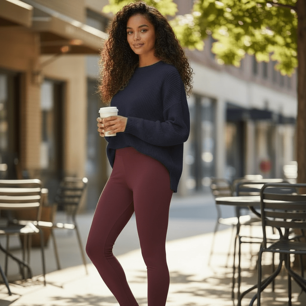 Solid brushed Leggings - House of FaSHUN by Shun Melson