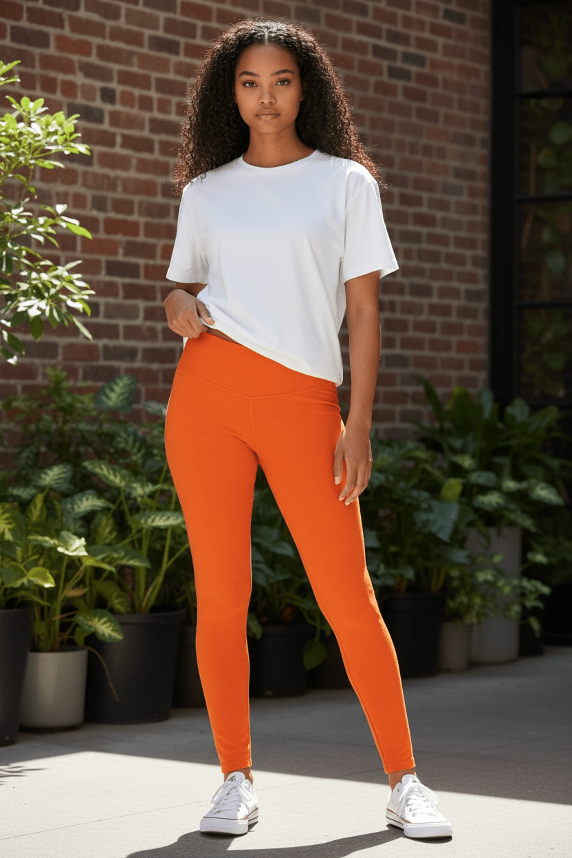 Solid brushed Leggings - House of FaSHUN by Shun Melson