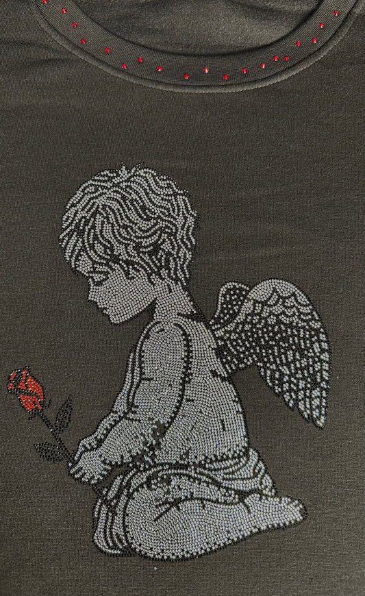 The Angel With Rose Shirt/Sweatshirt - House of FaSHUN by Shun Melson