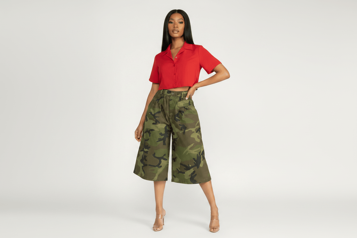 The Perfect Camo Shorts - House of FaSHUN by Shun Melson