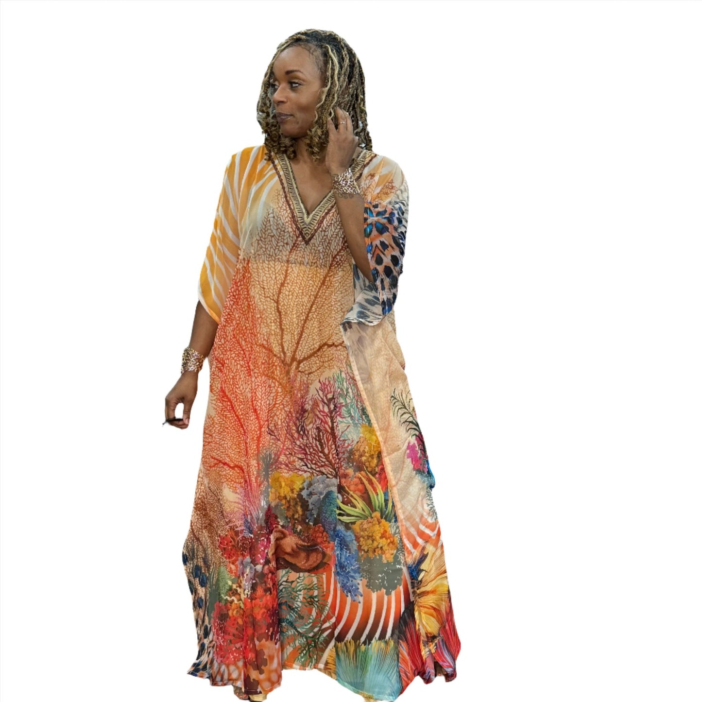 Vibrant Print Caftans - House of FaSHUN by Shun Melson