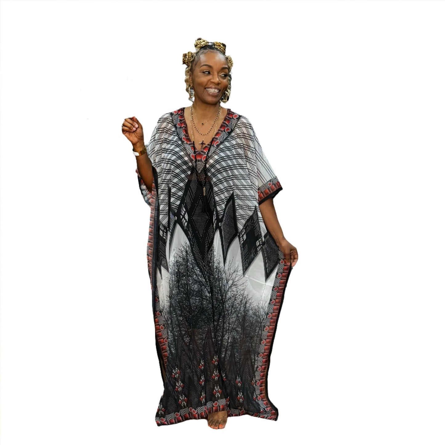 Vibrant Print Caftans - House of FaSHUN by Shun Melson