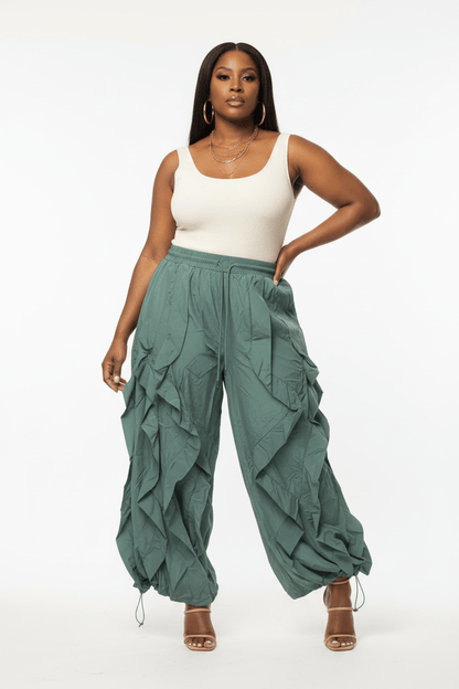 Wavy Ruffle Pants - House of FaSHUN by Shun Melson